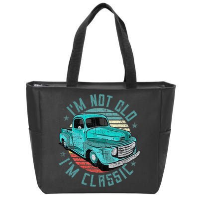 Im Not Old Im Classic Funny Retro Cool Car Vintage Zip Tote Bag