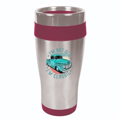 Im Not Old Im Classic Funny Retro Cool Car Vintage 16oz Travel Tumbler