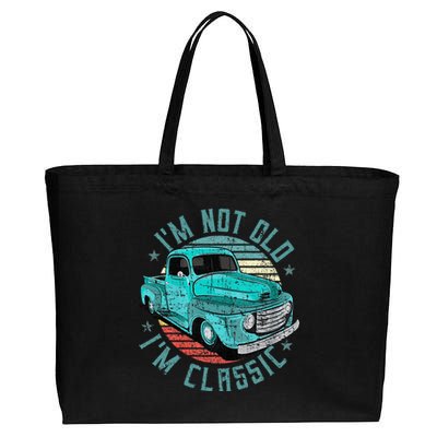 Im Not Old Im Classic Funny Retro Cool Car Vintage Cotton Canvas Jumbo Tote