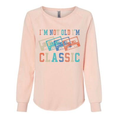 I'm Not Old Im Classic Grandpa Dad Birthday Gifts Rock Music Womens California Wash Sweatshirt