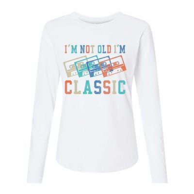 I'm Not Old Im Classic Grandpa Dad Birthday Gifts Rock Music Womens Cotton Relaxed Long Sleeve T-Shirt