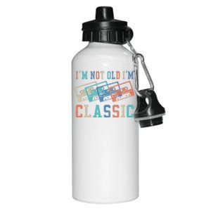 I'm Not Old Im Classic Grandpa Dad Birthday Gifts Rock Music Aluminum Water Bottle