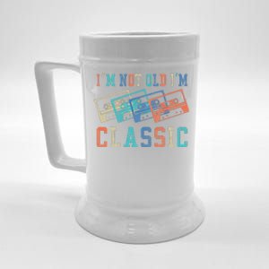 I'm Not Old Im Classic Grandpa Dad Birthday Gifts Rock Music Beer Stein