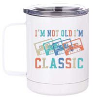 I'm Not Old Im Classic Grandpa Dad Birthday Gifts Rock Music 12 oz Stainless Steel Tumbler Cup