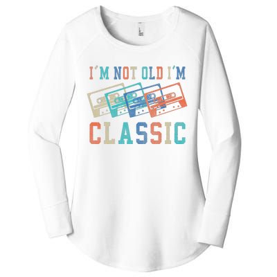 I'm Not Old Im Classic Grandpa Dad Birthday Gifts Rock Music Women's Perfect Tri Tunic Long Sleeve Shirt