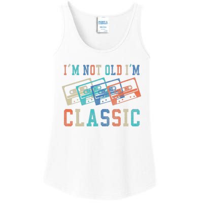 I'm Not Old Im Classic Grandpa Dad Birthday Gifts Rock Music Ladies Essential Tank