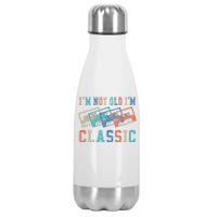 I'm Not Old Im Classic Grandpa Dad Birthday Gifts Rock Music Stainless Steel Insulated Water Bottle