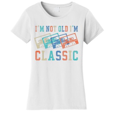 I'm Not Old Im Classic Grandpa Dad Birthday Gifts Rock Music Women's T-Shirt