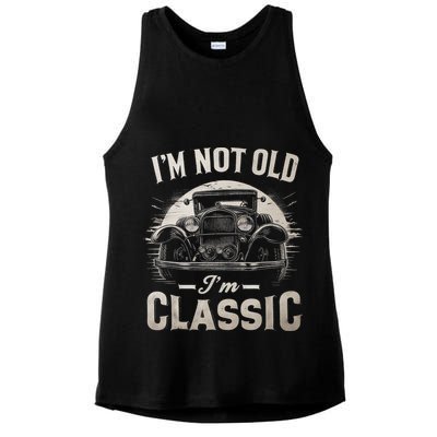 I'm Not Old I'm Classic Retro Vintage Funny Car Ladies PosiCharge Tri-Blend Wicking Tank
