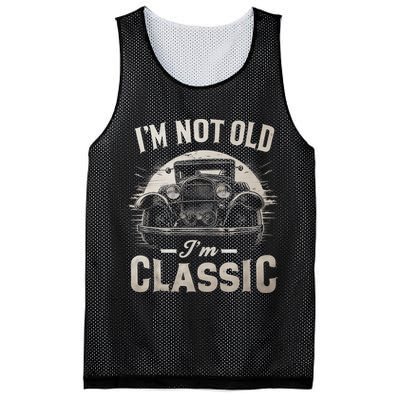I'm Not Old I'm Classic Retro Vintage Funny Car Mesh Reversible Basketball Jersey Tank