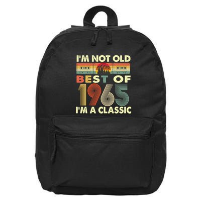 I'm Not Old I'm A Classic Vintage 1965 57th Birthday Gifts 16 in Basic Backpack