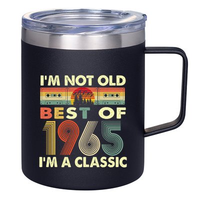 I'm Not Old I'm A Classic Vintage 1965 57th Birthday Gifts 12oz Stainless Steel Coffee Mug