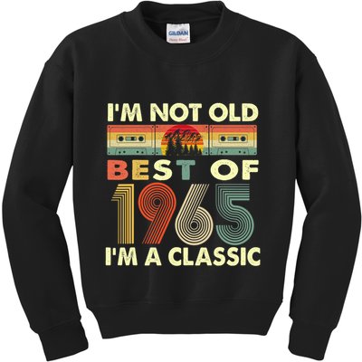 I'm Not Old I'm A Classic Vintage 1965 57th Birthday Gifts Kids Sweatshirt