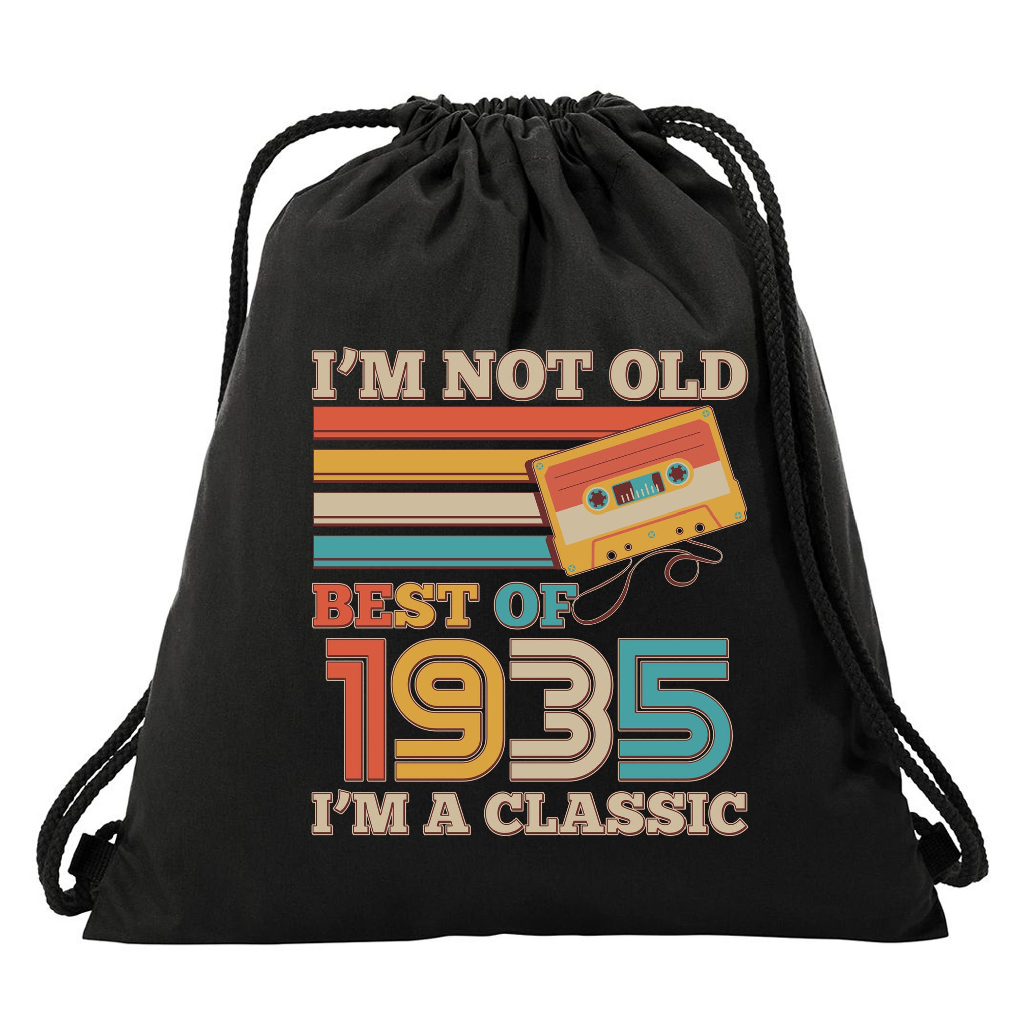 Im Not Old Best Of 1935 Im A Classic 90th Birthday Drawstring Bag
