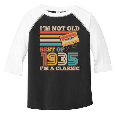 Im Not Old Best Of 1935 Im A Classic 90th Birthday Toddler Fine Jersey T-Shirt