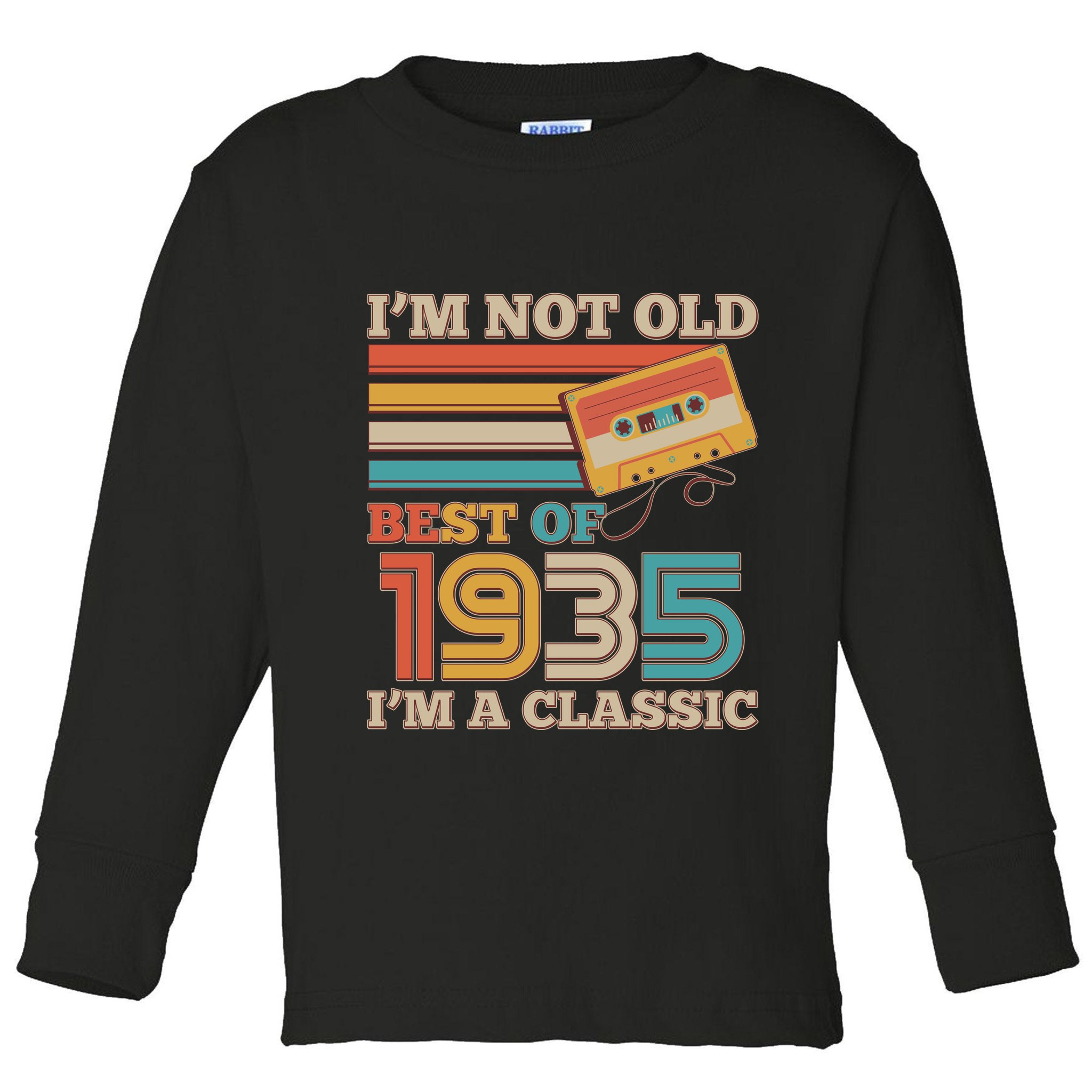 Im Not Old Best Of 1935 Im A Classic 90th Birthday Toddler Long Sleeve Shirt