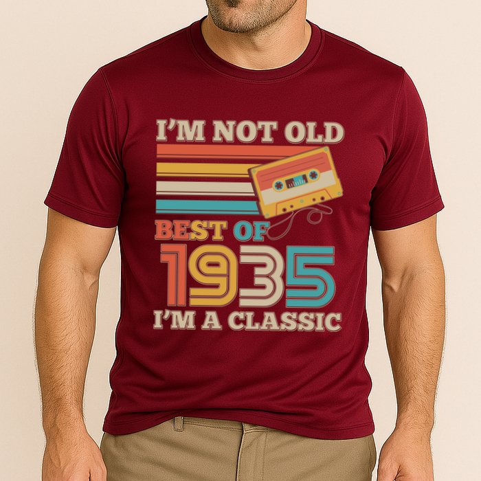 Im Not Old Best Of 1935 Im A Classic 90th Birthday Cooling Performance Crew T-Shirt