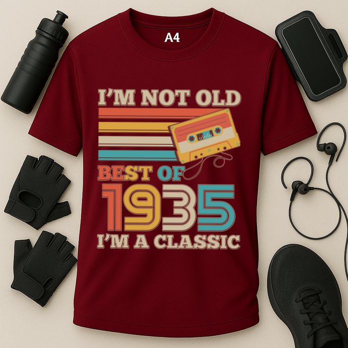 Im Not Old Best Of 1935 Im A Classic 90th Birthday Cooling Performance Crew T-Shirt