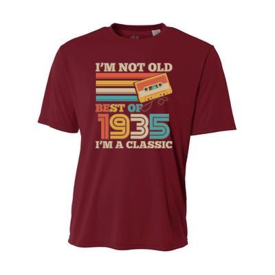 Im Not Old Best Of 1935 Im A Classic 90th Birthday Youth Performance Sprint T-Shirt