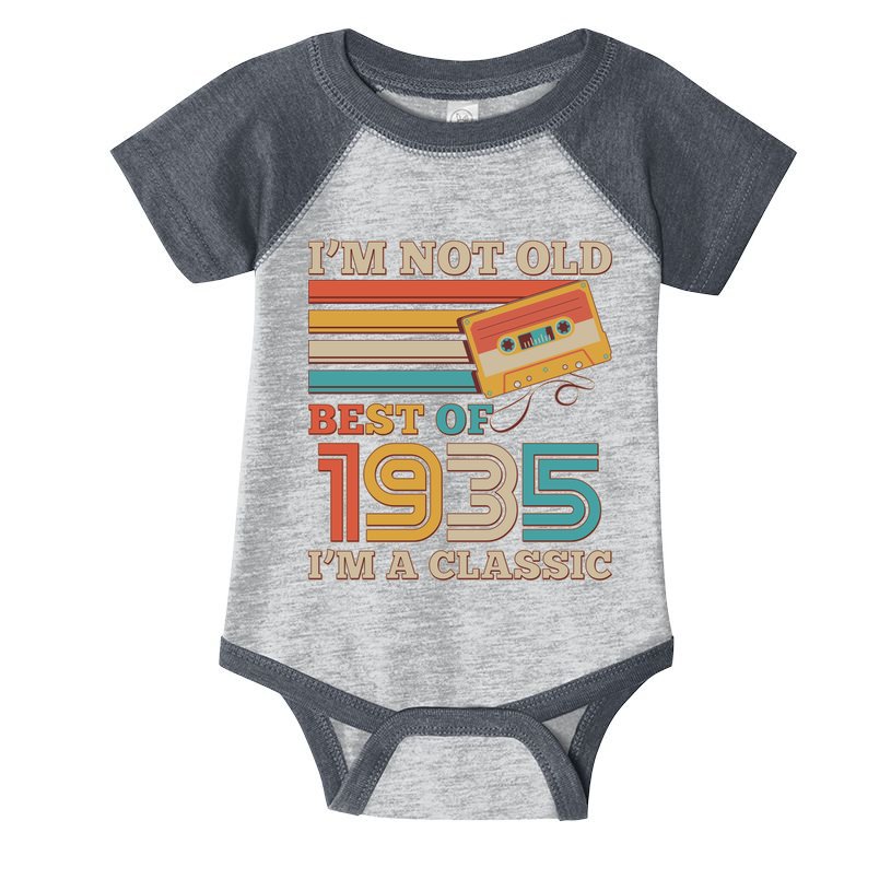 Im Not Old Best Of 1935 Im A Classic 90th Birthday Infant Baby Jersey Bodysuit
