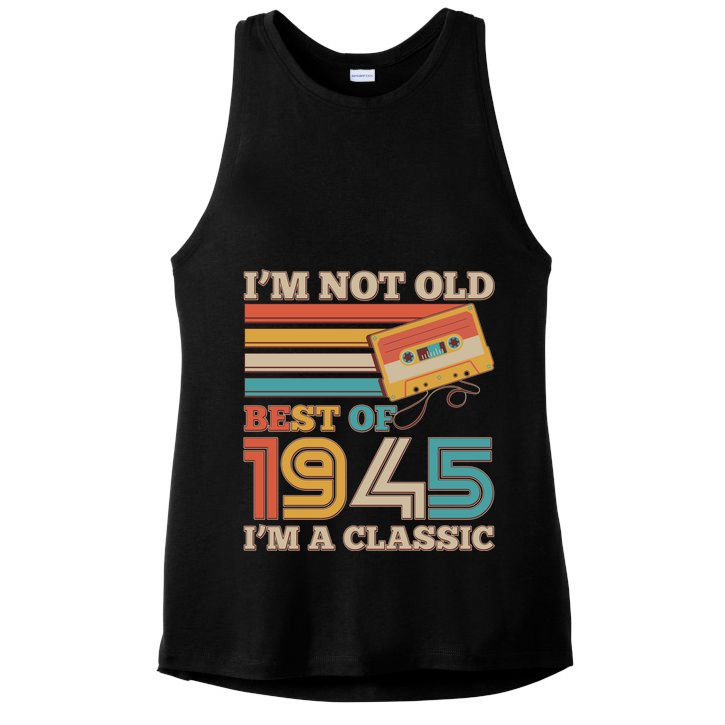 Im Not Old Best Of 1945 Im A Classic 80th Birthday Ladies PosiCharge Tri-Blend Wicking Tank