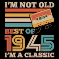 Im Not Old Best Of 1945 Im A Classic 80th Birthday Women's V-Neck T-Shirt