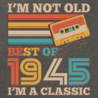Im Not Old Best Of 1945 Im A Classic 80th Birthday Cotton Canvas Backpack