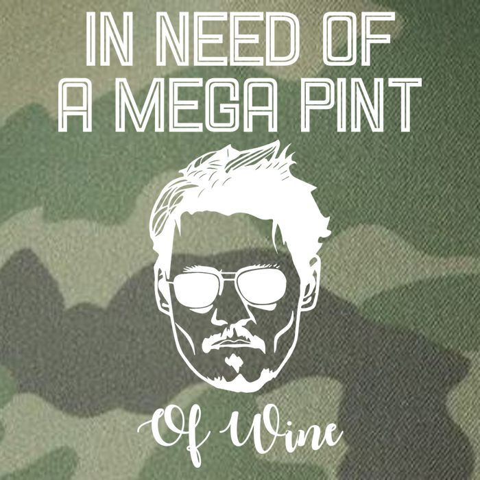 In Need Of A Mega Pint Of Wine Funny Legacy Tie Dye Trucker Hat