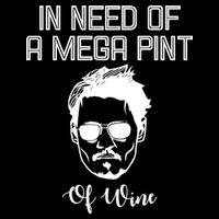 In Need Of A Mega Pint Of Wine Funny 16 in Basic Backpack