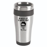In Need Of A Mega Pint Of Wine Funny 16oz Travel Tumbler