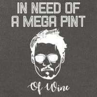 In Need Of A Mega Pint Of Wine Funny Cotton Canvas Backpack