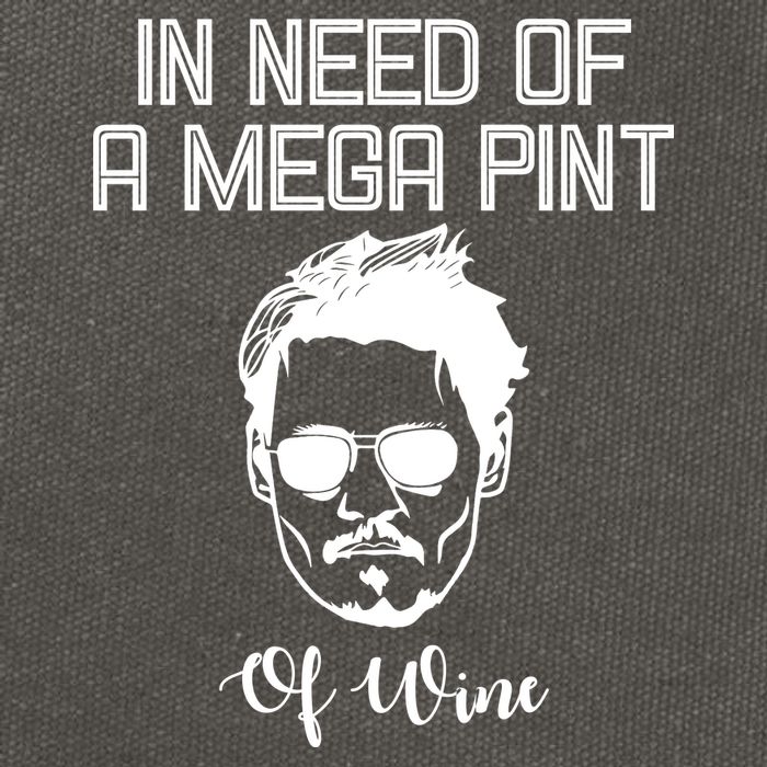 In Need Of A Mega Pint Of Wine Funny Cotton Canvas Backpack