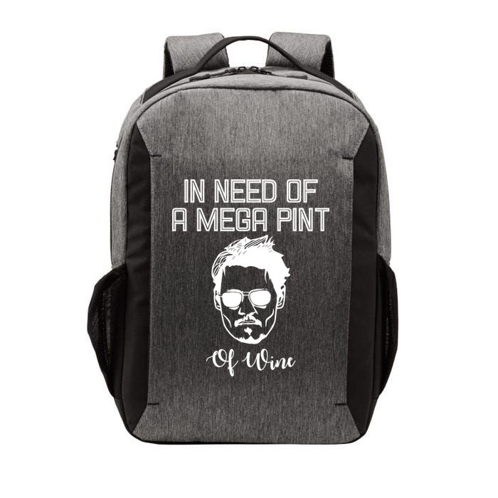In Need Of A Mega Pint Of Wine Funny Vector Backpack