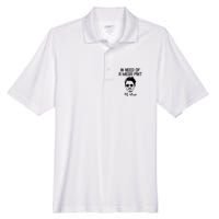 In Need Of A Mega Pint Of Wine Funny Men's Origin Performance Pique Polo