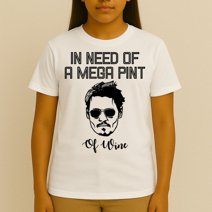 In Need Of A Mega Pint Of Wine Funny T-Shirt