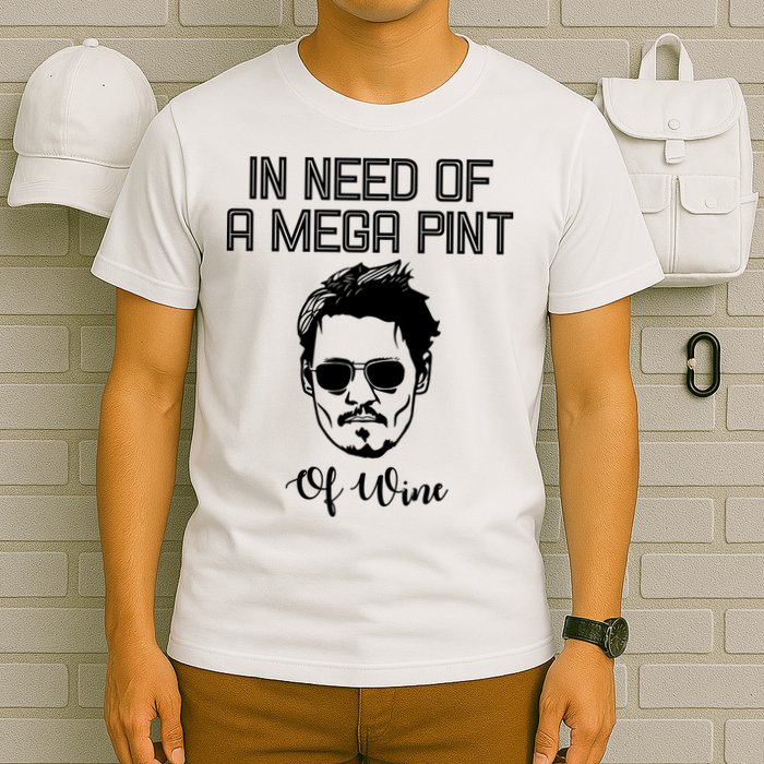 In Need Of A Mega Pint Of Wine Funny T-Shirt