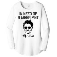 In Need Of A Mega Pint Of Wine Funny Women's Perfect Tri Tunic Long Sleeve Shirt