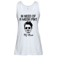 In Need Of A Mega Pint Of Wine Funny Ladies Essential Flowy Tank
