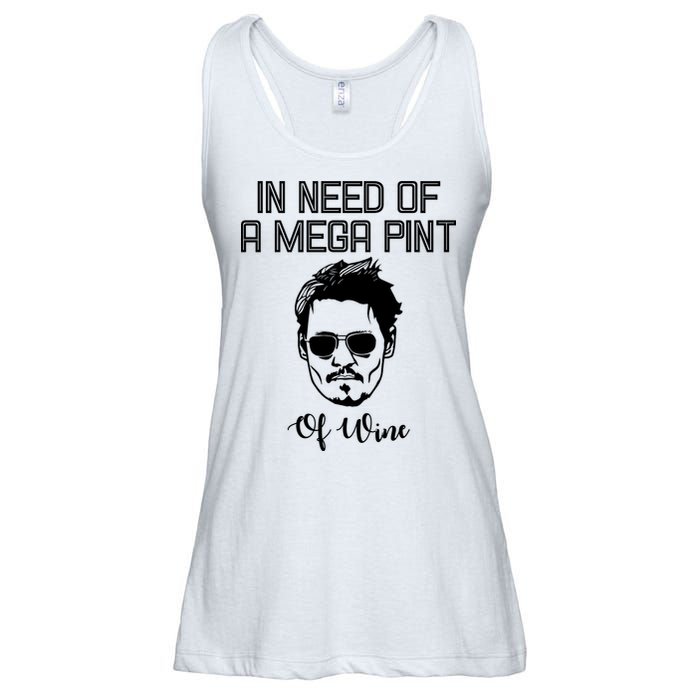 In Need Of A Mega Pint Of Wine Funny Ladies Essential Flowy Tank
