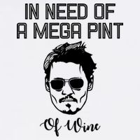 In Need Of A Mega Pint Of Wine Funny Flat Bill Trucker Hat