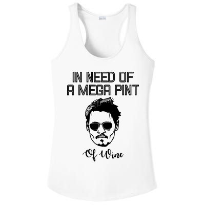 In Need Of A Mega Pint Of Wine Funny Ladies PosiCharge Competitor Racerback Tank