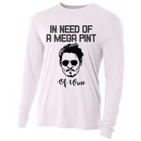 In Need Of A Mega Pint Of Wine Funny Cooling Performance Long Sleeve Crew