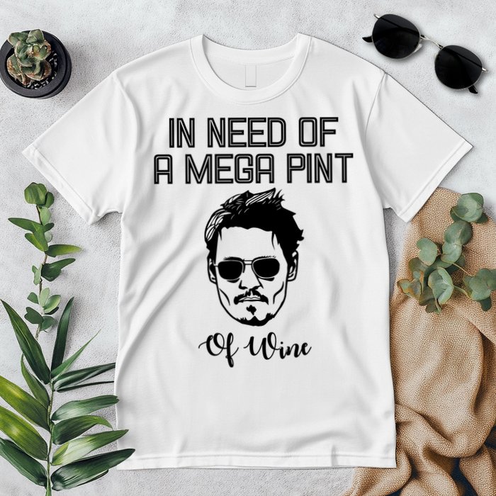 In Need Of A Mega Pint Of Wine Funny Premium T-Shirt