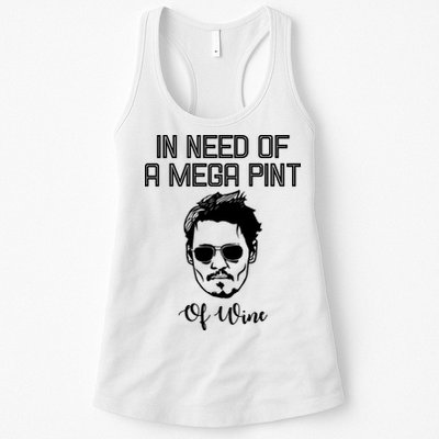 In Need Of A Mega Pint Of Wine Funny Womens Tank Top