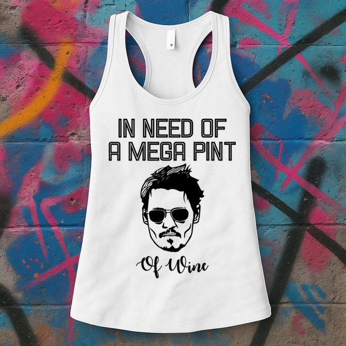 In Need Of A Mega Pint Of Wine Funny Womens Tank Top