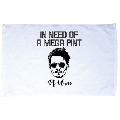 In Need Of A Mega Pint Of Wine Funny Microfiber Hand Towel