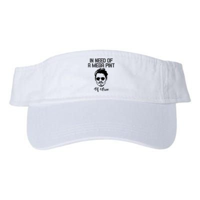 In Need Of A Mega Pint Of Wine Funny Visor