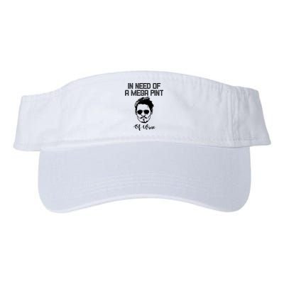 In Need Of A Mega Pint Of Wine Funny Valucap Bio-Washed Visor