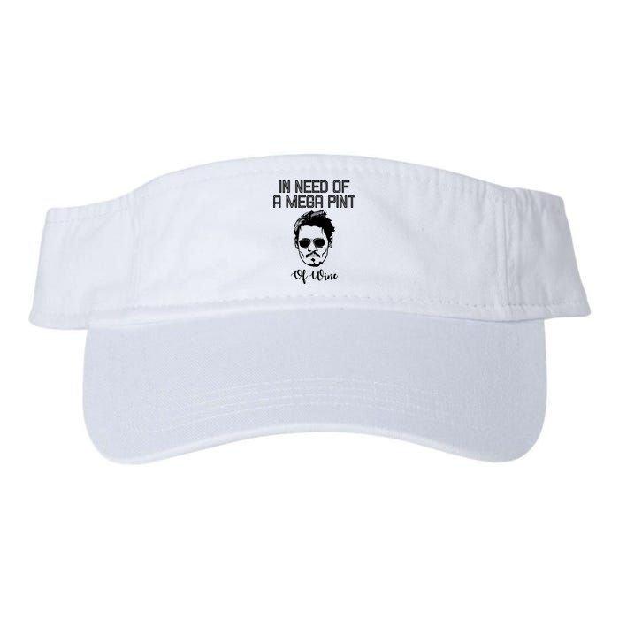In Need Of A Mega Pint Of Wine Funny Visor