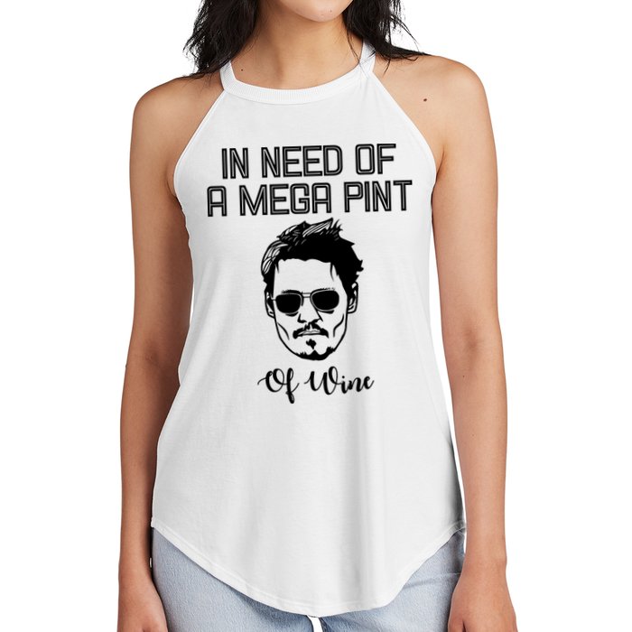 In Need Of A Mega Pint Of Wine Funny Women's Perfect Tri Rocker Tank